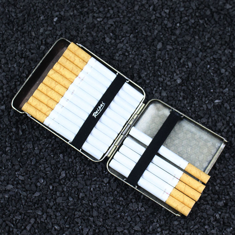 Creative Gangster 3 Open 20 Pack Knurling Vintage Constantine metallist sigaretiklamber isikupärastatud meeste sigaretiümbris väliskaubandusele