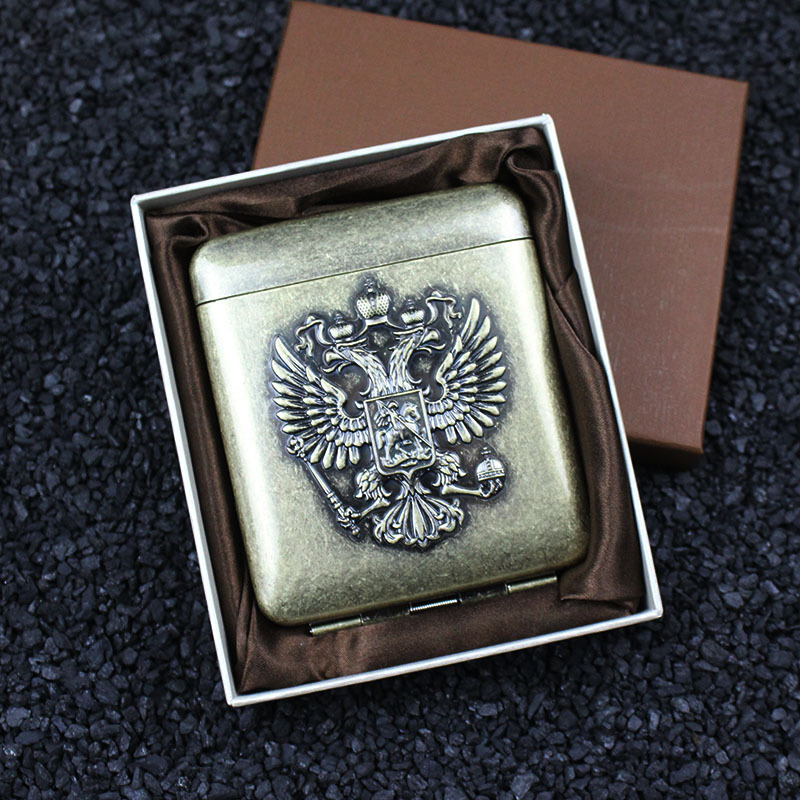 Creative Gangster 3 Open 20 Pack Knurling Vintage Constantine metallist sigaretiklamber isikupärastatud meeste sigaretiümbris väliskaubandusele