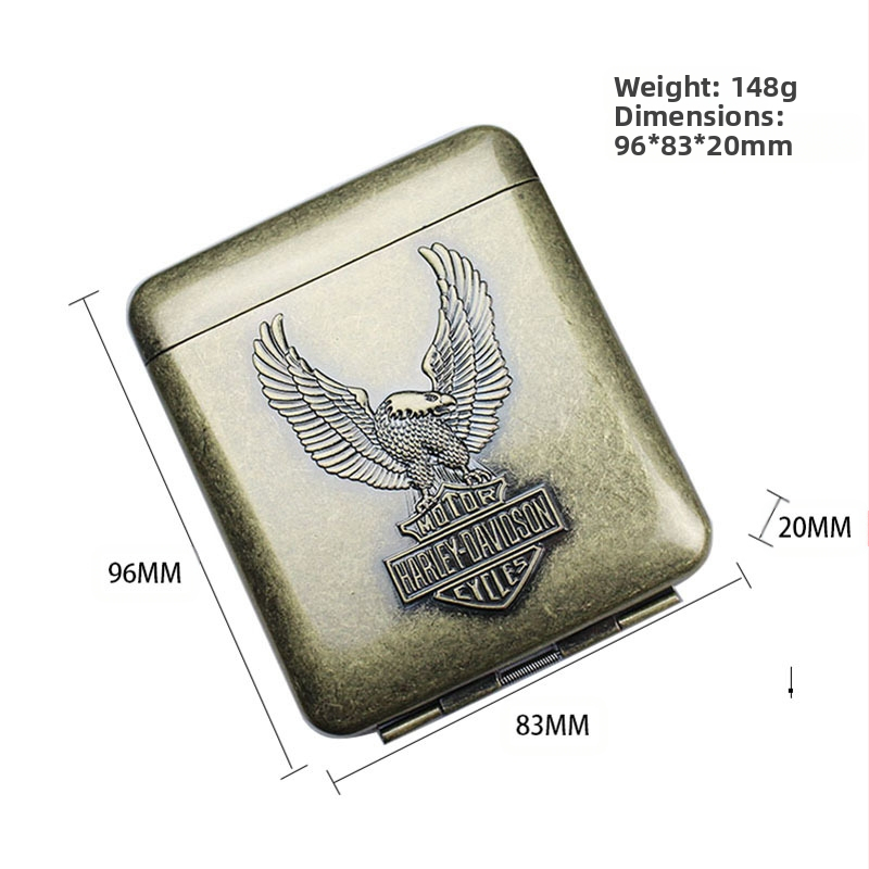 Креативен гангстер 3 отворен пакет от 20 цигари с назъбване, винтидж щипка за цигари Constantine, персонализирана мъжка кутия за цигари, външна търговия