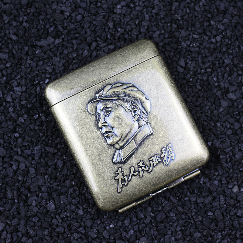 Creative Gangster 3 Open 20 Pack Knurling Vintage Constantine metāla cigarešu klipsis personalizēts vīriešu cigarešu maciņš ārējā tirdzniecība