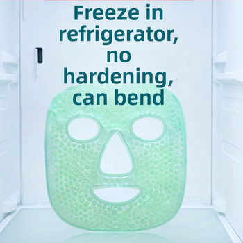 Ledus kompreses maska Aukstās kompreses acu maska Ledus maisiņa sejas maska Pēcoperācijas atveseļošanās artefakts Karstā komprese Pilnas sejas dzesēšanas kokvilnas sejas maska