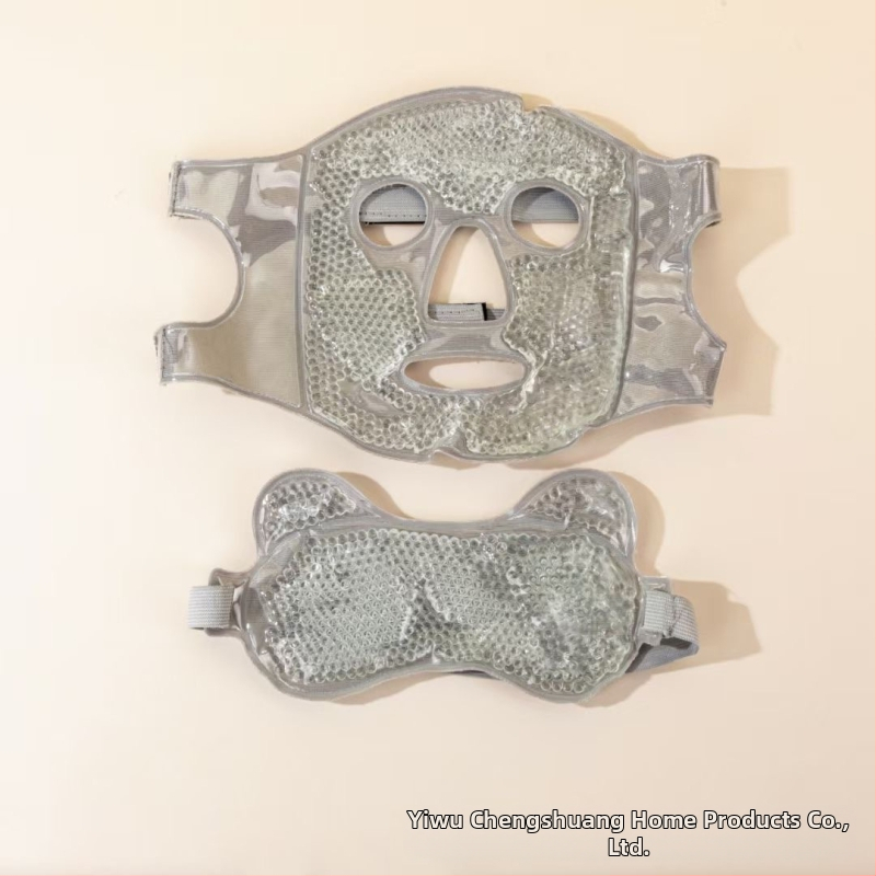 Ledus kompreses maska Aukstās kompreses acu maska Ledus maisiņa sejas maska Pēcoperācijas atveseļošanās artefakts Karstā komprese Pilnas sejas dzesēšanas kokvilnas sejas maska