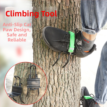 ✅ Puude otsa ronimise jalarihmad, kassiküünisega puuronimise tööriist, multifunktsionaalsed libisemiskindlad puude otsa ronimise jalapandlaga kingad