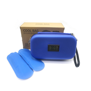 na sklade Amazon Explosions Inzulínová chladnička EVA Prenosná vonkajšia chladnička s teplomerom Vrecko na ľad Zachovanie chladu