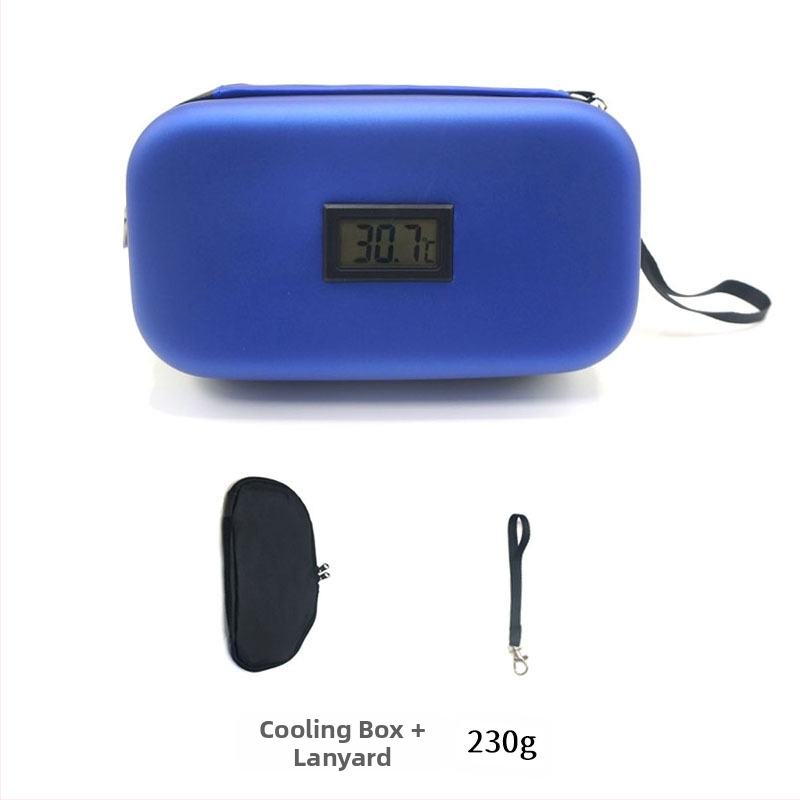 na sklade Amazon Explosions Inzulínová chladnička EVA Prenosná vonkajšia chladnička s teplomerom Vrecko na ľad Zachovanie chladu