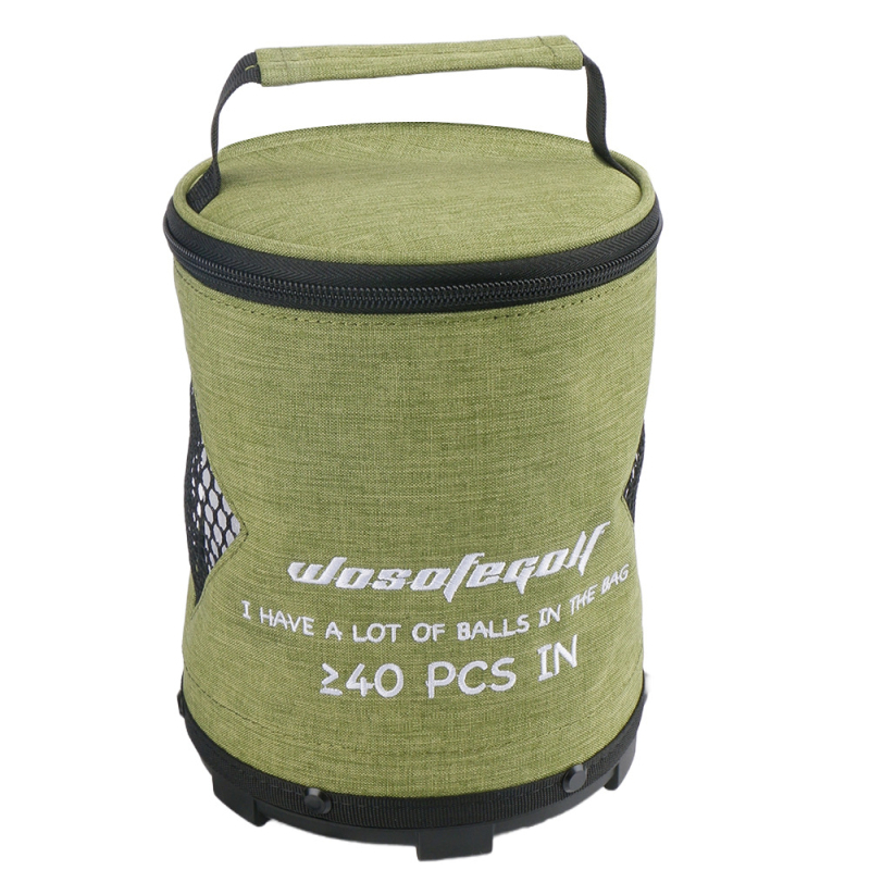 Geantă specială pentru mingi de golf, geantă de mare capacitate, cu fund plat, șasiu echilibrat anti-cădere cu kit de prindere, nouă