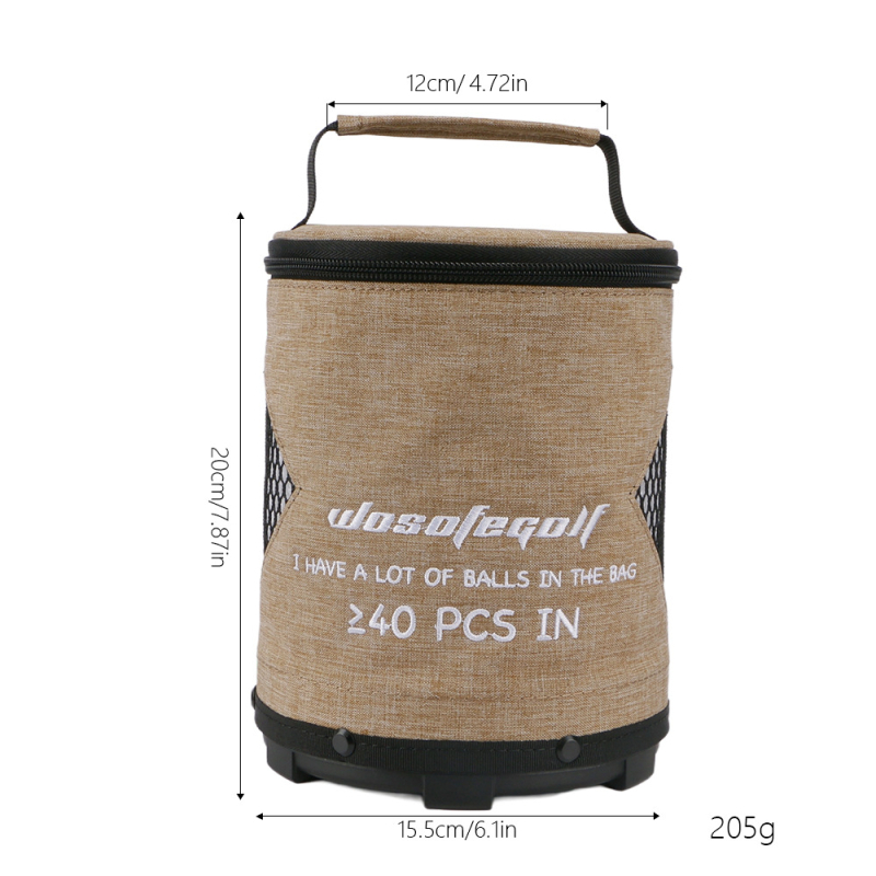 Īpaša golfa bumbiņu soma, lielas ietilpības soma, plakana dibena šasijas līdzsvars, pret kritieniem, ar roktura komplektu, jauna