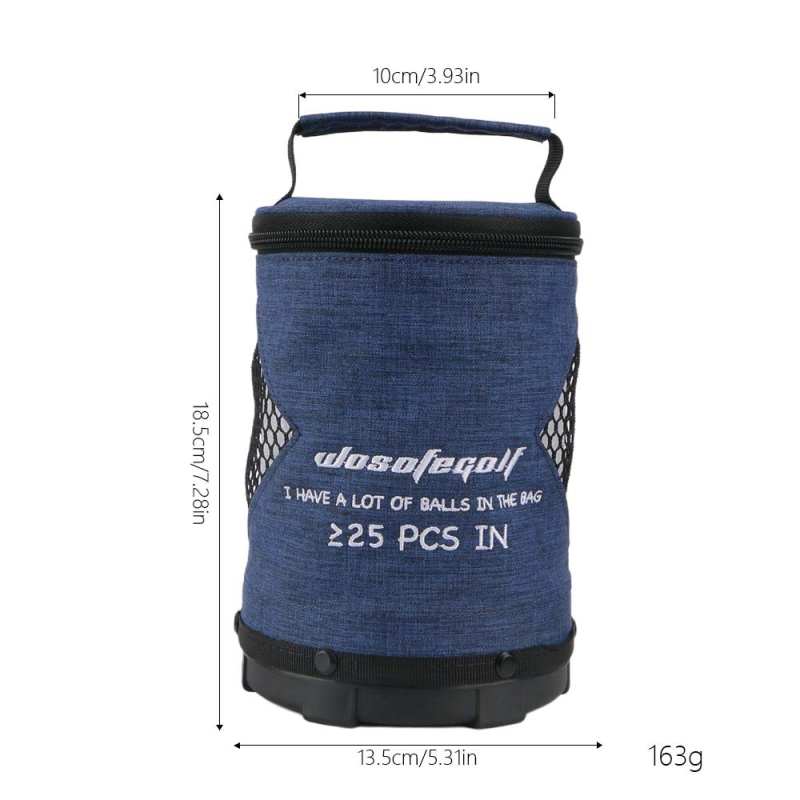 Īpaša golfa bumbiņu soma, lielas ietilpības soma, plakana dibena šasijas līdzsvars, pret kritieniem, ar roktura komplektu, jauna