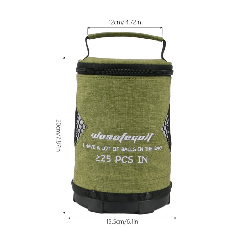 Īpaša golfa bumbiņu soma, lielas ietilpības soma, plakana dibena šasijas līdzsvars, pret kritieniem, ar roktura komplektu, jauna