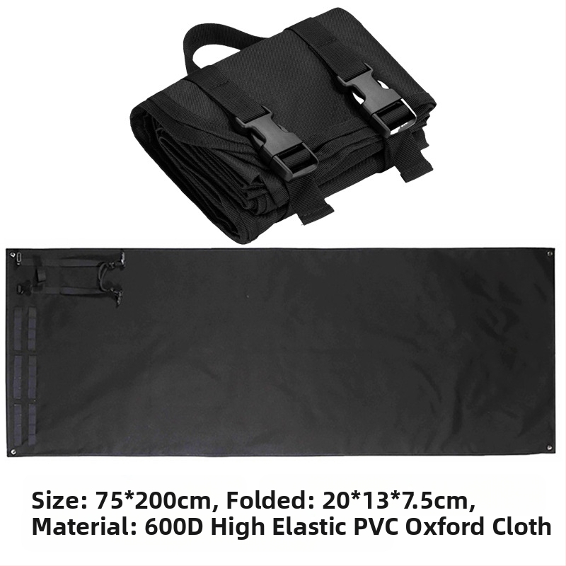Āra aprīkojuma pārnēsājamais paklājiņš motociklu kempinga piknika paklājiņš saliekams ūdensizturīgs un mitrumizturīgs taktiskās apmācības maskēšanās šaušanas paklājiņš