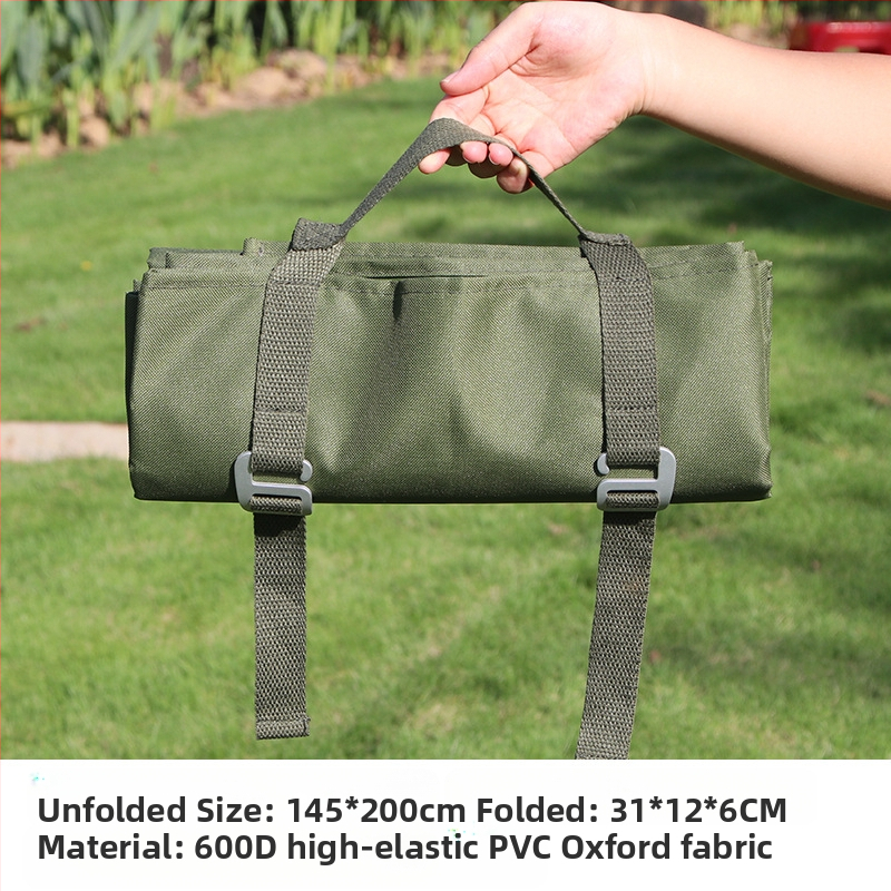 Āra aprīkojuma pārnēsājamais paklājiņš motociklu kempinga piknika paklājiņš saliekams ūdensizturīgs un mitrumizturīgs taktiskās apmācības maskēšanās šaušanas paklājiņš