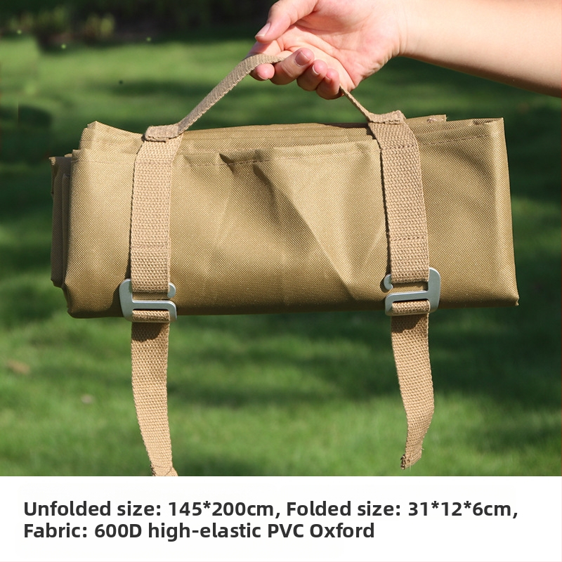 Āra aprīkojuma pārnēsājamais paklājiņš motociklu kempinga piknika paklājiņš saliekams ūdensizturīgs un mitrumizturīgs taktiskās apmācības maskēšanās šaušanas paklājiņš