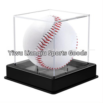 Skaidri akrilinė beisbolo dėžutė, atspari drėgmei ir dulkėms, teniso golfo dėžutė, kolekcinė beisbolo dėžutė