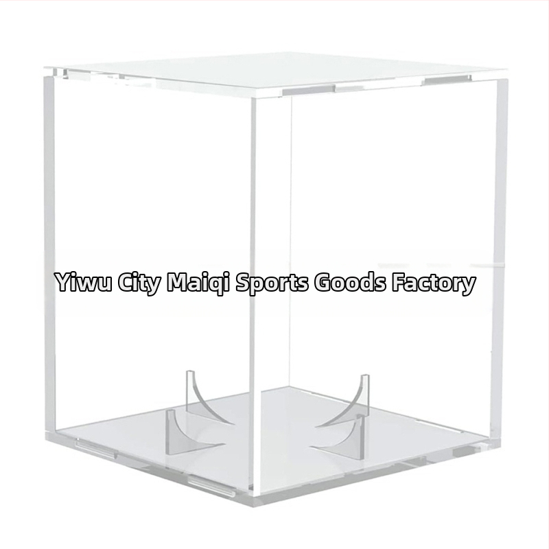 Skaidri akrilinė beisbolo dėžutė, atspari drėgmei ir dulkėms, teniso golfo dėžutė, kolekcinė beisbolo dėžutė