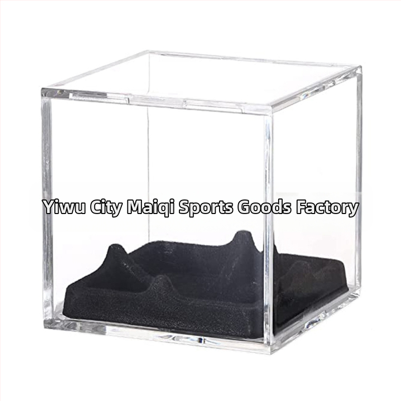 Skaidri akrilinė beisbolo dėžutė, atspari drėgmei ir dulkėms, teniso golfo dėžutė, kolekcinė beisbolo dėžutė
