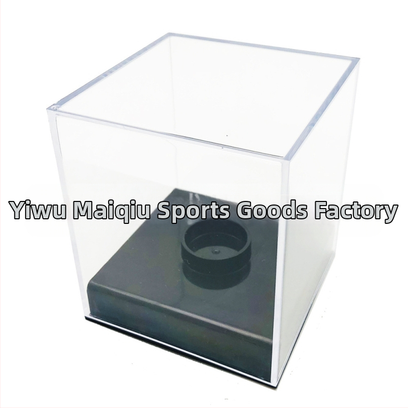 Skaidri akrilinė beisbolo dėžutė, atspari drėgmei ir dulkėms, teniso golfo dėžutė, kolekcinė beisbolo dėžutė