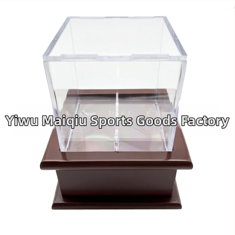 Skaidri akrilinė beisbolo dėžutė, atspari drėgmei ir dulkėms, teniso golfo dėžutė, kolekcinė beisbolo dėžutė