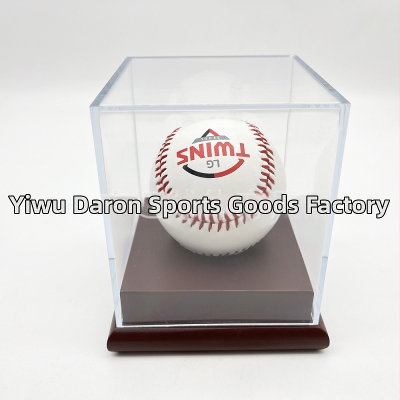 Skaidri akrilinė beisbolo dėžutė, atspari drėgmei ir dulkėms, teniso golfo dėžutė, kolekcinė beisbolo dėžutė