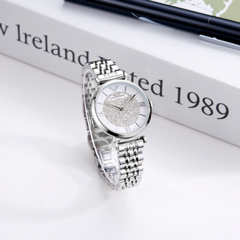 Γυναικείο Ρολόι RSCY Gipsophila για Νέο Μωρό με Υψηλής Χρωματικής Αξίας Ατσάλινο Μπρασελέ, Εξαιρετικά Λεπτό Γυναικείο Ατσάλινο Μπρασελέ, Κομψό Ρολόι Quartz