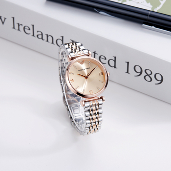 Γυναικείο Ρολόι RSCY Gipsophila για Νέο Μωρό με Υψηλής Χρωματικής Αξίας Ατσάλινο Μπρασελέ, Εξαιρετικά Λεπτό Γυναικείο Ατσάλινο Μπρασελέ, Κομψό Ρολόι Quartz