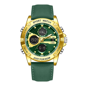 Piiriülene moodne spordikell, multifunktsionaalne kahe ekraaniga elektrooniline käekell, helendav meeste uhke tudengikellade hulgimüük