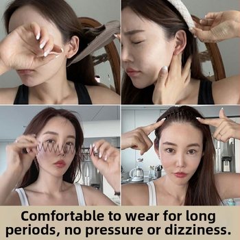 Πείτε αντίο στα ακατάστατα νέα σπασμένα μαλλιά χονδρικής Σταθερά μαλλιά Αόρατη πίσω κεφαλή χτένα μαλλιών Γυναικεία μέτωπο αφέλειες ένθετη χτένα κεφαλής