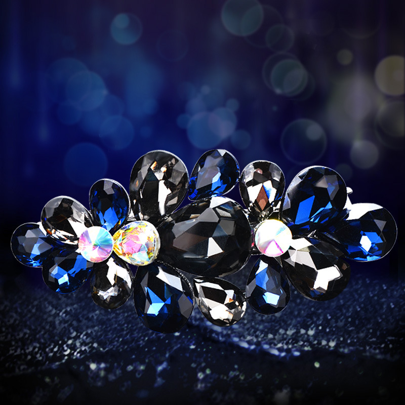 Фиби за коса, аксесоари за коса за възрастни, дамска коса, южнокорейска елегантна щипка за горна част, проста щипка за майка, шапка, декорация с кристали и пролетна фиба за коса