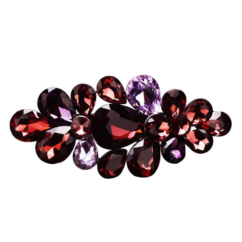 Фиби за коса, аксесоари за коса за възрастни, дамска коса, южнокорейска елегантна щипка за горна част, проста щипка за майка, шапка, декорация с кристали и пролетна фиба за коса