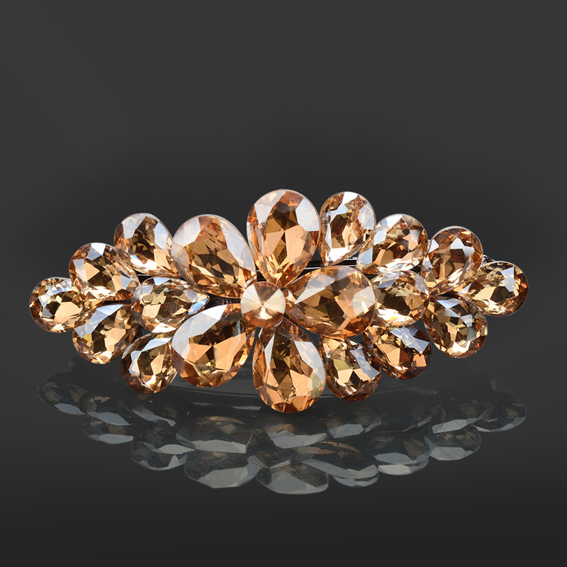 Фиби за коса, аксесоари за коса за възрастни, дамска коса, южнокорейска елегантна щипка за горна част, проста щипка за майка, шапка, декорация с кристали и пролетна фиба за коса