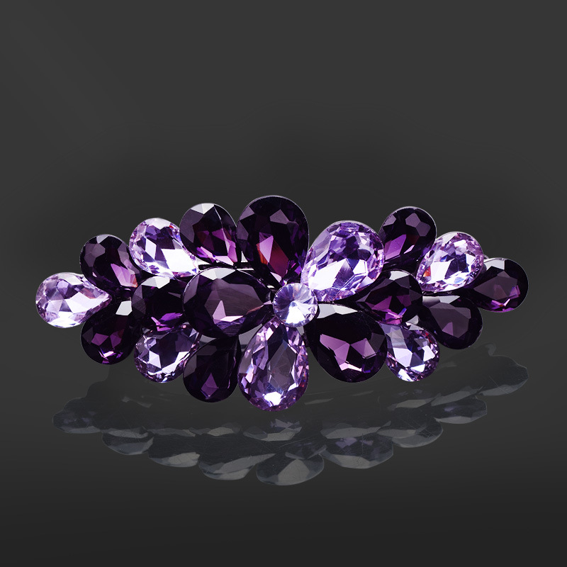 Фиби за коса, аксесоари за коса за възрастни, дамска коса, южнокорейска елегантна щипка за горна част, проста щипка за майка, шапка, декорация с кристали и пролетна фиба за коса