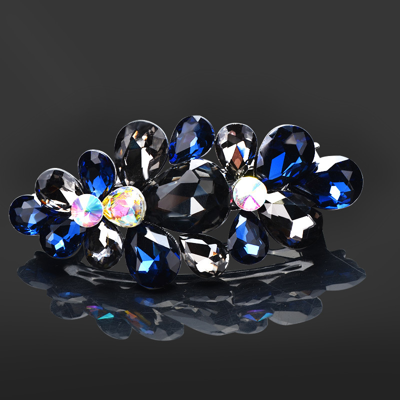 Фиби за коса, аксесоари за коса за възрастни, дамска коса, южнокорейска елегантна щипка за горна част, проста щипка за майка, шапка, декорация с кристали и пролетна фиба за коса