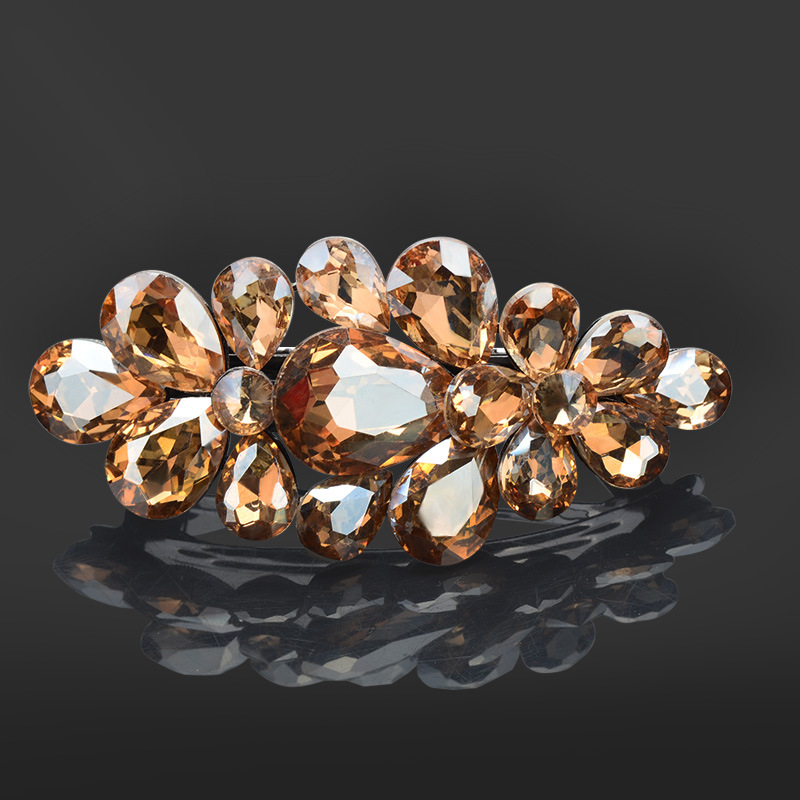 Фиби за коса, аксесоари за коса за възрастни, дамска коса, южнокорейска елегантна щипка за горна част, проста щипка за майка, шапка, декорация с кристали и пролетна фиба за коса