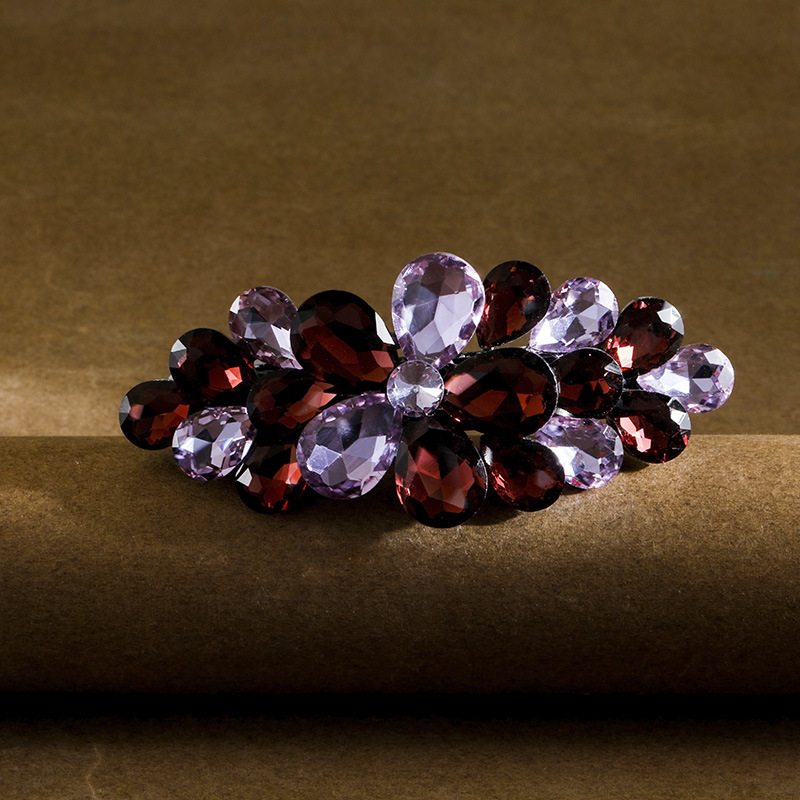 Фиби за коса, аксесоари за коса за възрастни, дамска коса, южнокорейска елегантна щипка за горна част, проста щипка за майка, шапка, декорация с кристали и пролетна фиба за коса