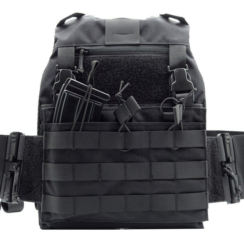 FCSK Vestă tactică cu eliberare rapidă, panou de vestă, modul de conversie pentru expansiune, cataramă cu eliberare rapidă montată pe piept, etanșare cu eliberare rapidă a taliei