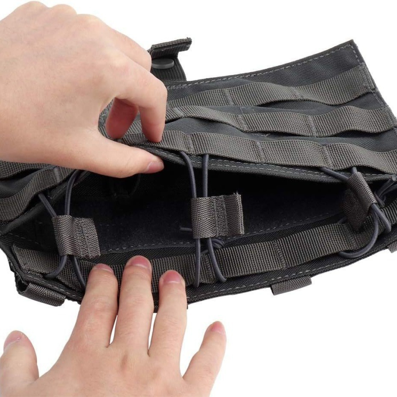 FCSK Vestă tactică cu eliberare rapidă, panou de vestă, modul de conversie pentru expansiune, cataramă cu eliberare rapidă montată pe piept, etanșare cu eliberare rapidă a taliei