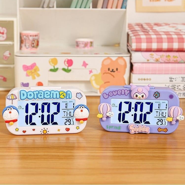 Kuromi Sanrio Mini Ébresztőóra Diákoknak Új Gyermeknap Lányoknak Aranyos Kollégiumi Különleges Ébresztőmű