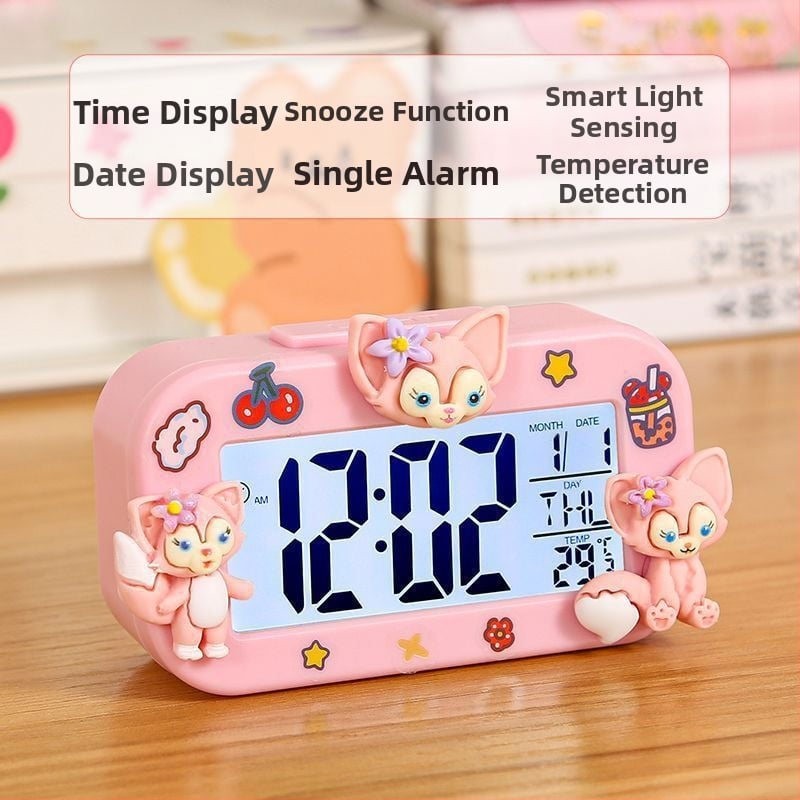 Kuromi Sanrio miniäratuskell õpilastele, uus lastepäeva tüdrukutele, armas ühiselamu eriline äratuskell