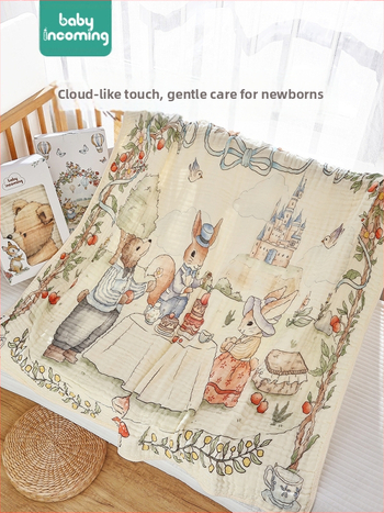 Vastsündinud marli vannirätik, kuuekihiline bambusest puuvillane beebitekk, nelja aastaaja universaalne suur imav beebirätik