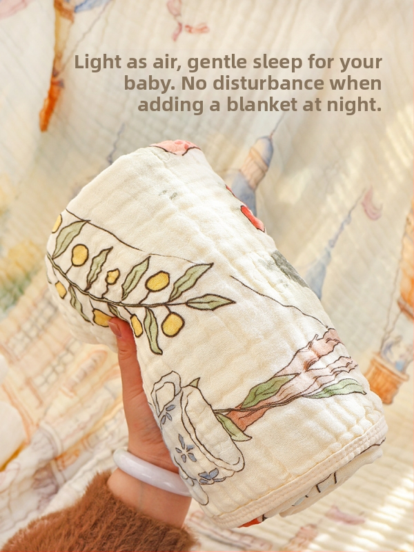 Бебешка кърпа за баня за новородено с шестслойна марля, бамбуково памучно одеяло, универсална, голям размер, абсорбираща, за четири сезона