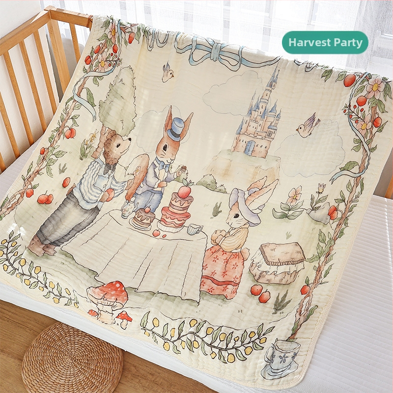 Vastsündinud marli vannirätik, kuuekihiline bambusest puuvillane beebitekk, nelja aastaaja universaalne suur imav beebirätik