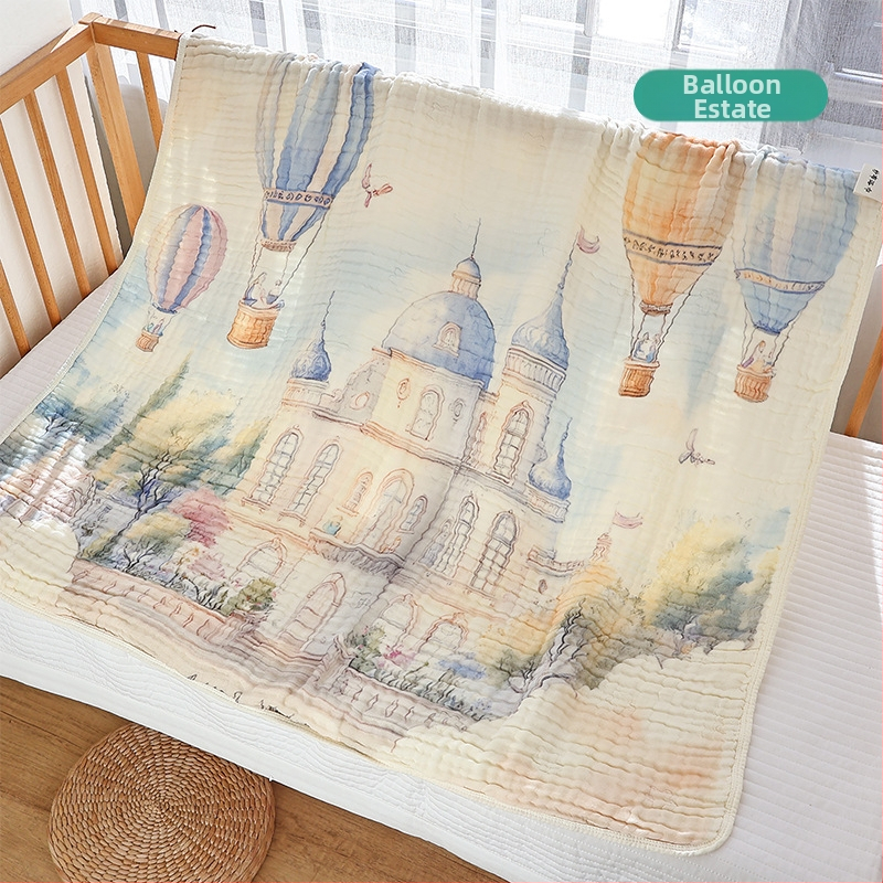 Vastsündinud marli vannirätik, kuuekihiline bambusest puuvillane beebitekk, nelja aastaaja universaalne suur imav beebirätik