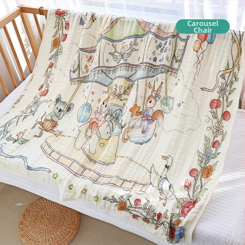 Vastsündinud marli vannirätik, kuuekihiline bambusest puuvillane beebitekk, nelja aastaaja universaalne suur imav beebirätik