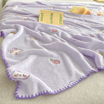 Z1L Naujas debesies pūkuotas antklodė pavasariui ir rudeniui Aukšto bloko antklodė Nap Office Animacinių filmukų antklodė kūdikiui Plona tuščia
