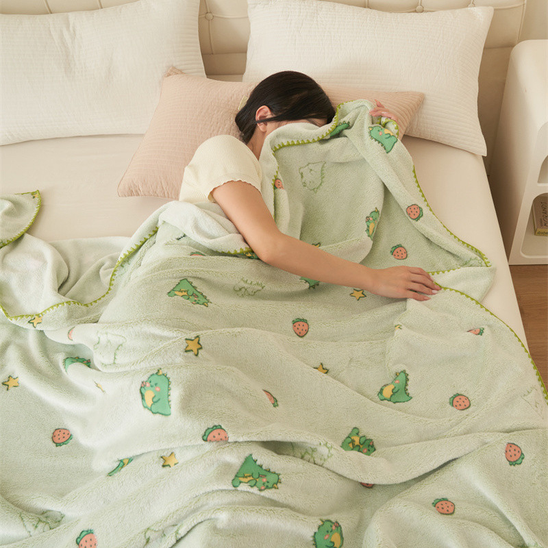 Z1L Naujas debesies pūkuotas antklodė pavasariui ir rudeniui Aukšto bloko antklodė Nap Office Animacinių filmukų antklodė kūdikiui Plona tuščia