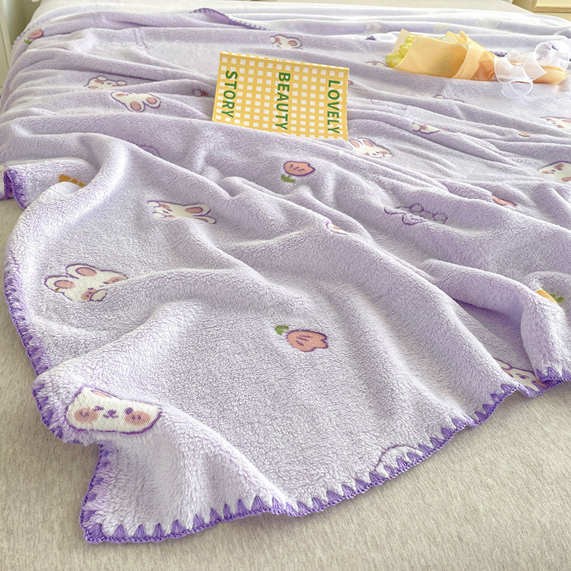 Z1L Naujas debesies pūkuotas antklodė pavasariui ir rudeniui Aukšto bloko antklodė Nap Office Animacinių filmukų antklodė kūdikiui Plona tuščia