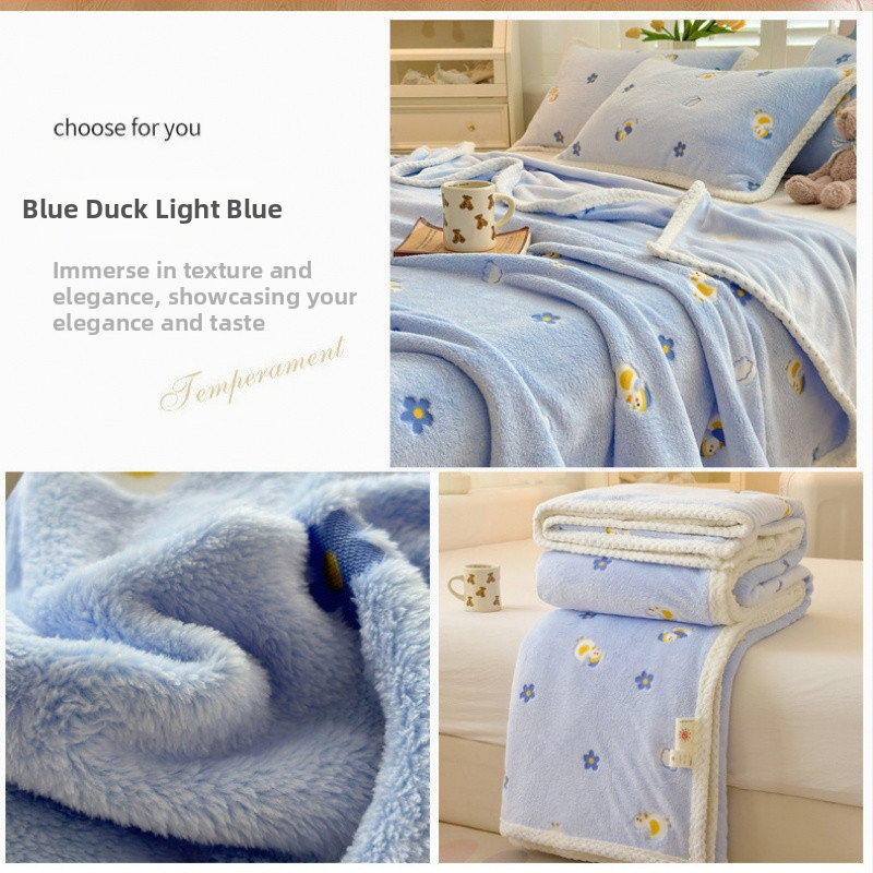 Z1L Naujas debesies pūkuotas antklodė pavasariui ir rudeniui Aukšto bloko antklodė Nap Office Animacinių filmukų antklodė kūdikiui Plona tuščia