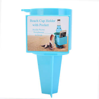 „Amazon“ tarpvalstybinis paplūdimio puodelių laikiklis, plastikinis daugiafunkcis mobiliojo telefono gėrimų laikymo įrankis, lauko pajūrio puodelių laikiklis