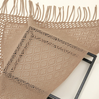 Euroopa ja Ameerika uus kootud tutiga kolmnurkne rätik kevad-suvi sügis õõnes kunstiline laisk stiilis kootud kardigan välisrätik