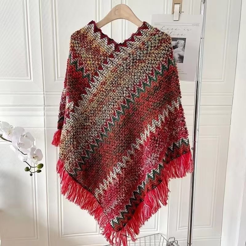 Novi šal u etničkom stilu za žene iz 2025., putna odjeća, ženski putni ogrtač, šal, rt i šal za Xinjiang