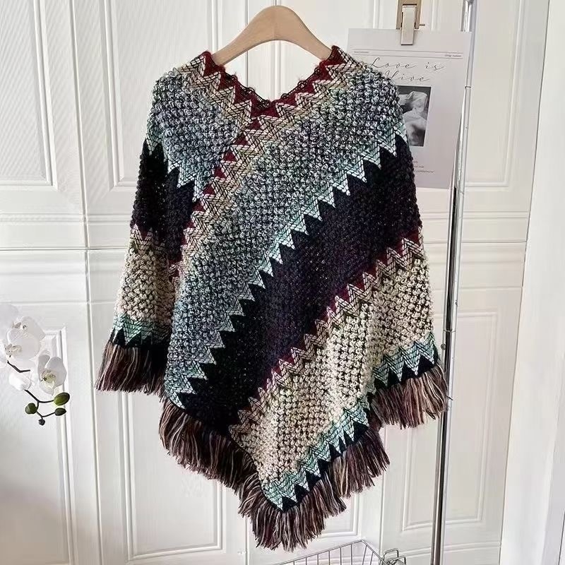 Novi šal u etničkom stilu za žene iz 2025., putna odjeća, ženski putni ogrtač, šal, rt i šal za Xinjiang